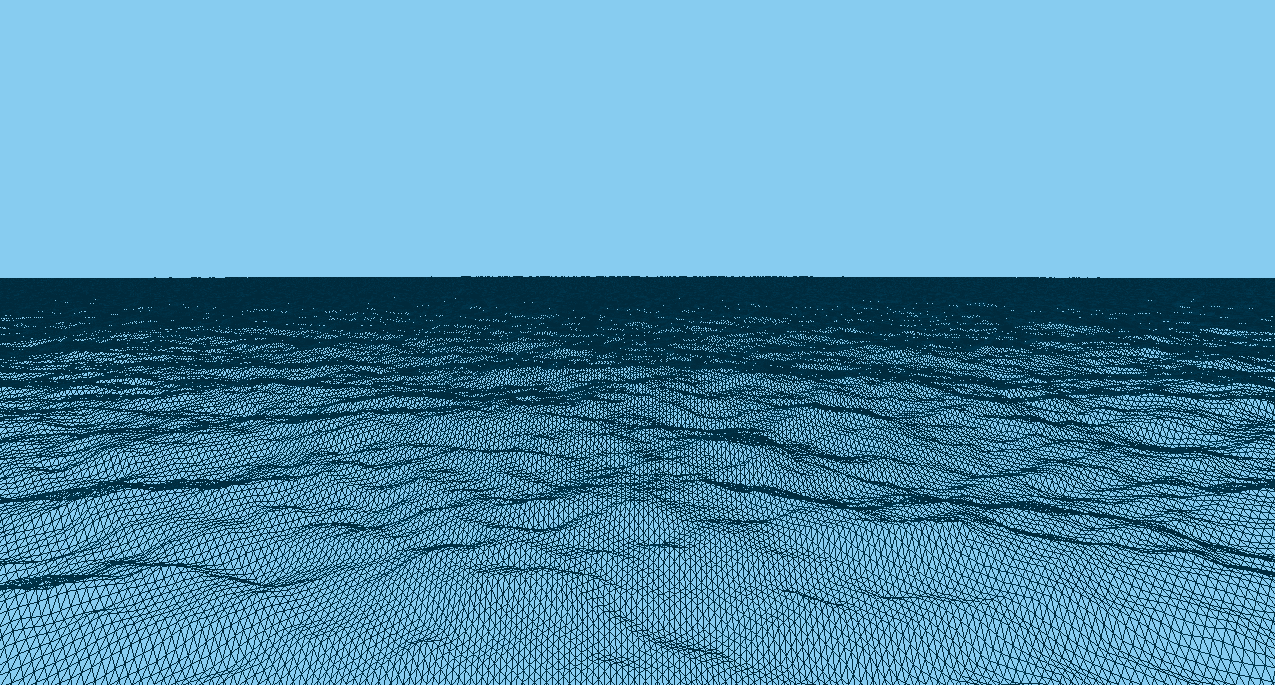 Ocean expanded to fill horizon